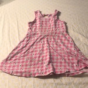 Pink Gingham Girls Dress